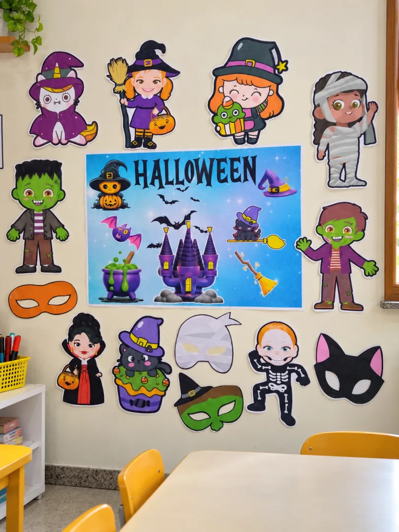 Halloween - Painel e Máscaras - PDF - 4 Folhas A4 — imagem 3