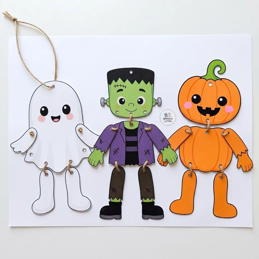 Halloween para brincar -Monstrinhos Articulados Educação Infantil pdf — imagem 2