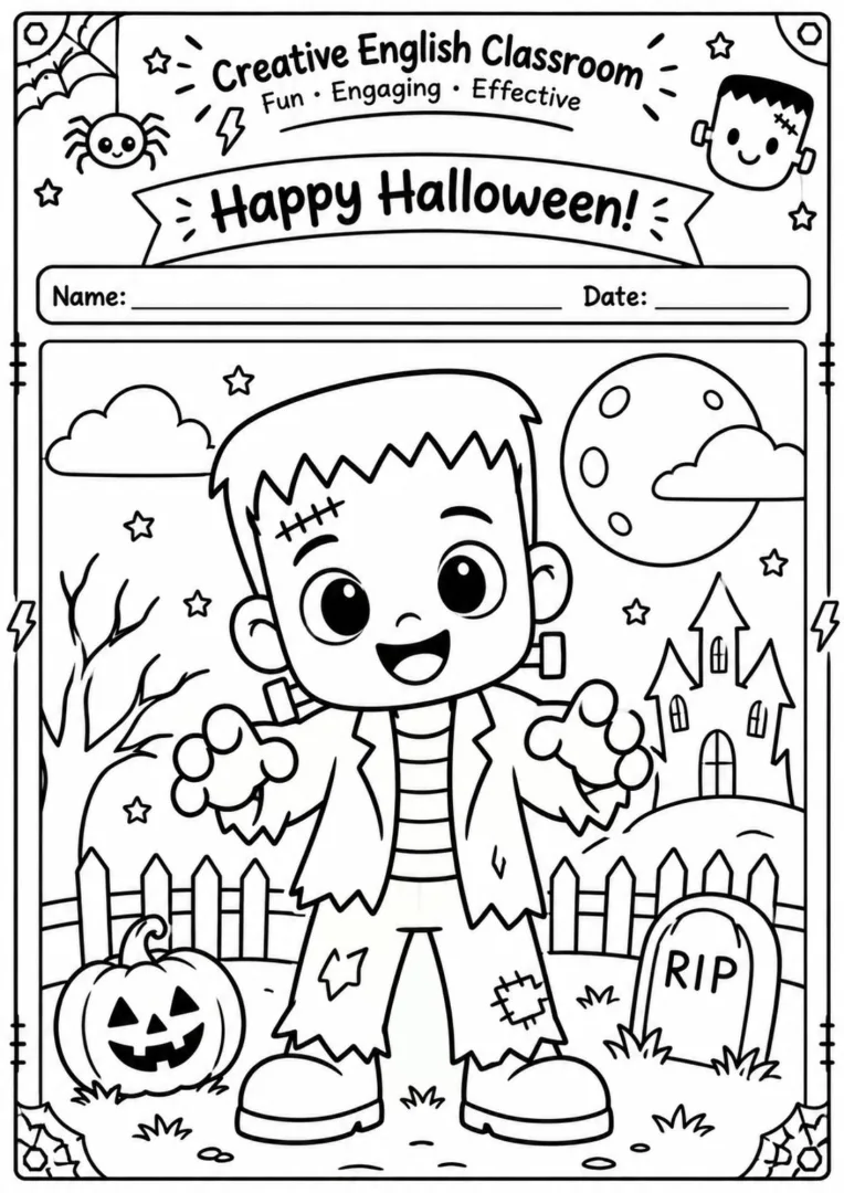 Halloween para Colorir – 14 Desenhos Educação Infantil Pdf — imagem 3