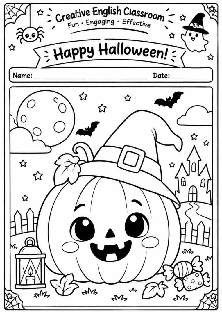 Halloween para Colorir – 14 Desenhos Educação Infantil Pdf — imagem 5