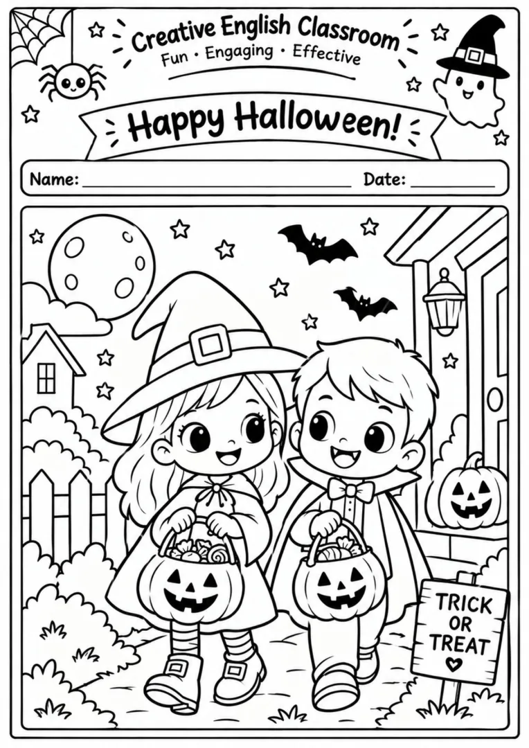 Halloween para Colorir – 14 Desenhos Educação Infantil Pdf — imagem 6