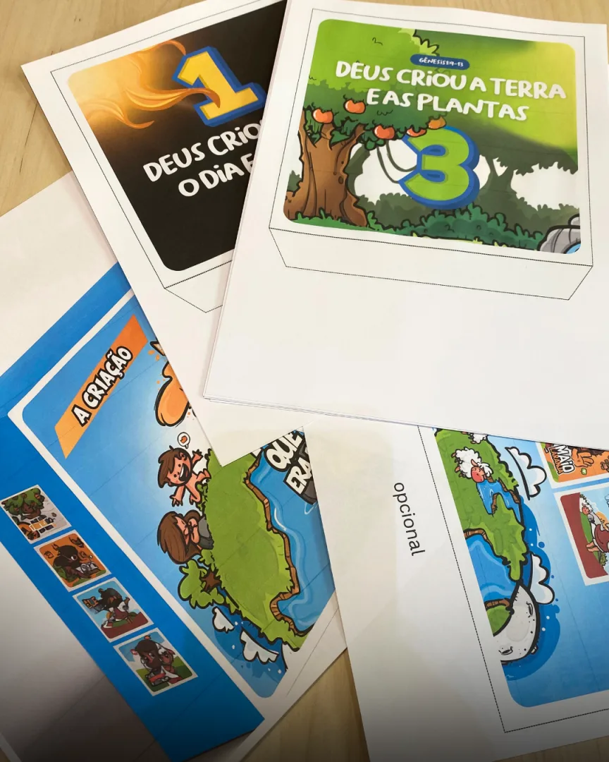 História na Caixa: A Criação do Mundo - Ensino Religioso - PDF — imagem 3