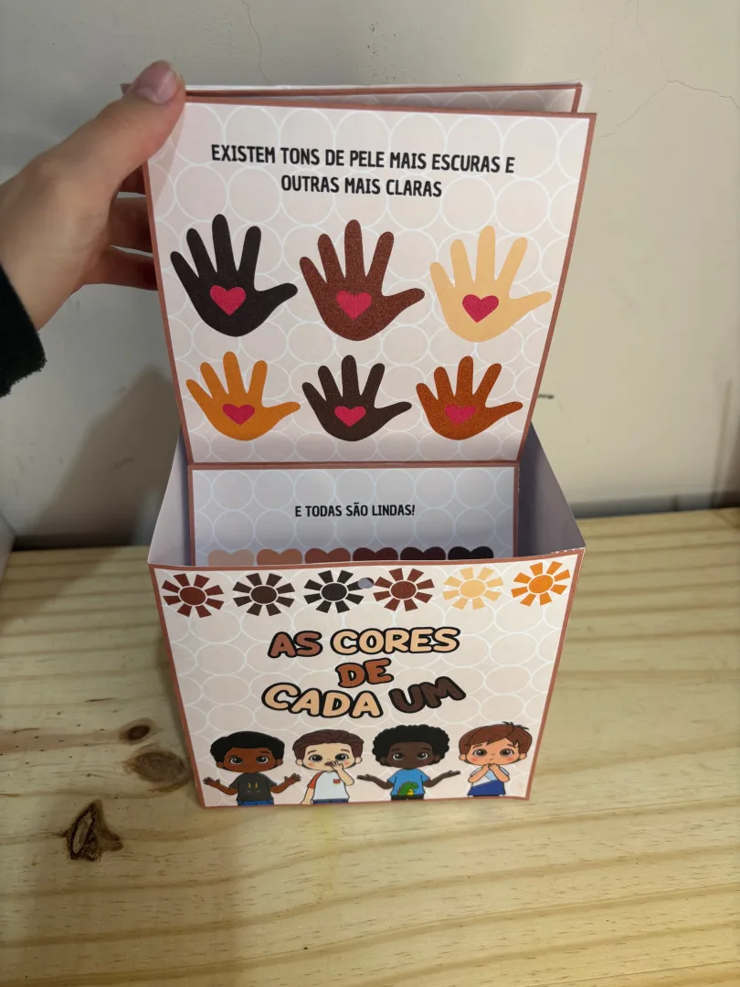 História na caixa as cores de cada um em PDF - Educação infantil e séries iniciais do fundamental — imagem 4