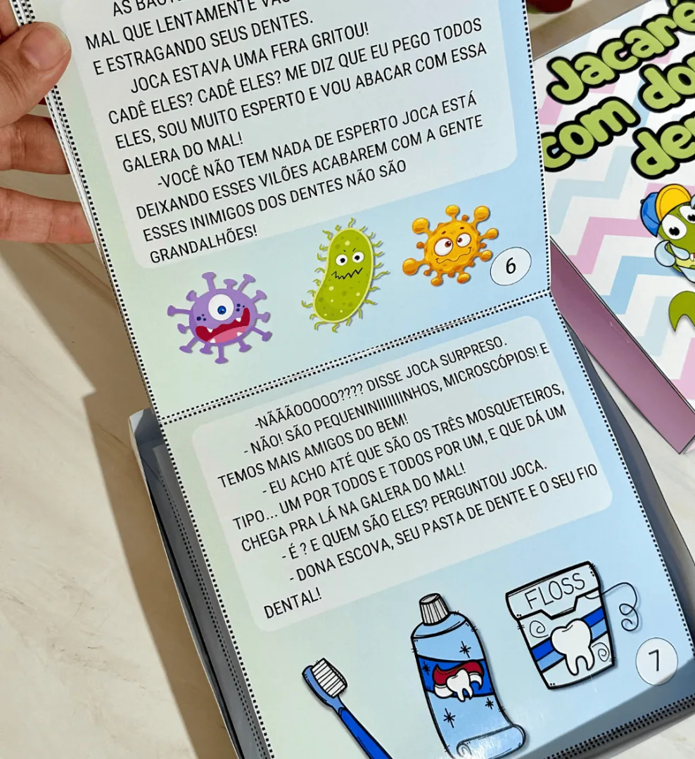 História na Caixa Jacaré com Dor de Dente - Educação Infantil  — imagem 3