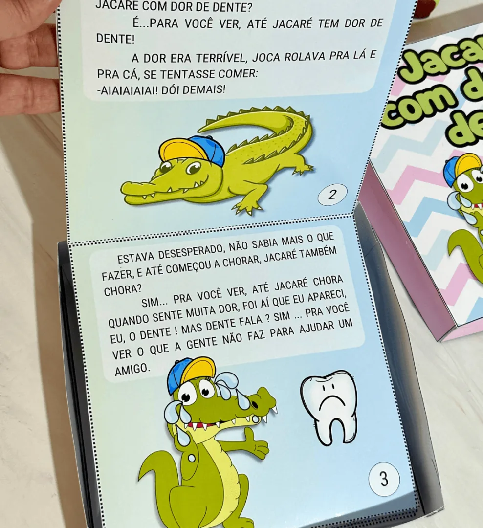 História na Caixa Jacaré com Dor de Dente - Educação Infantil  — imagem 4