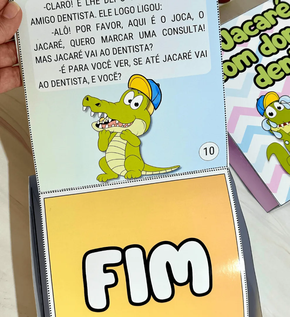 História na Caixa Jacaré com Dor de Dente - Educação Infantil  — imagem 5