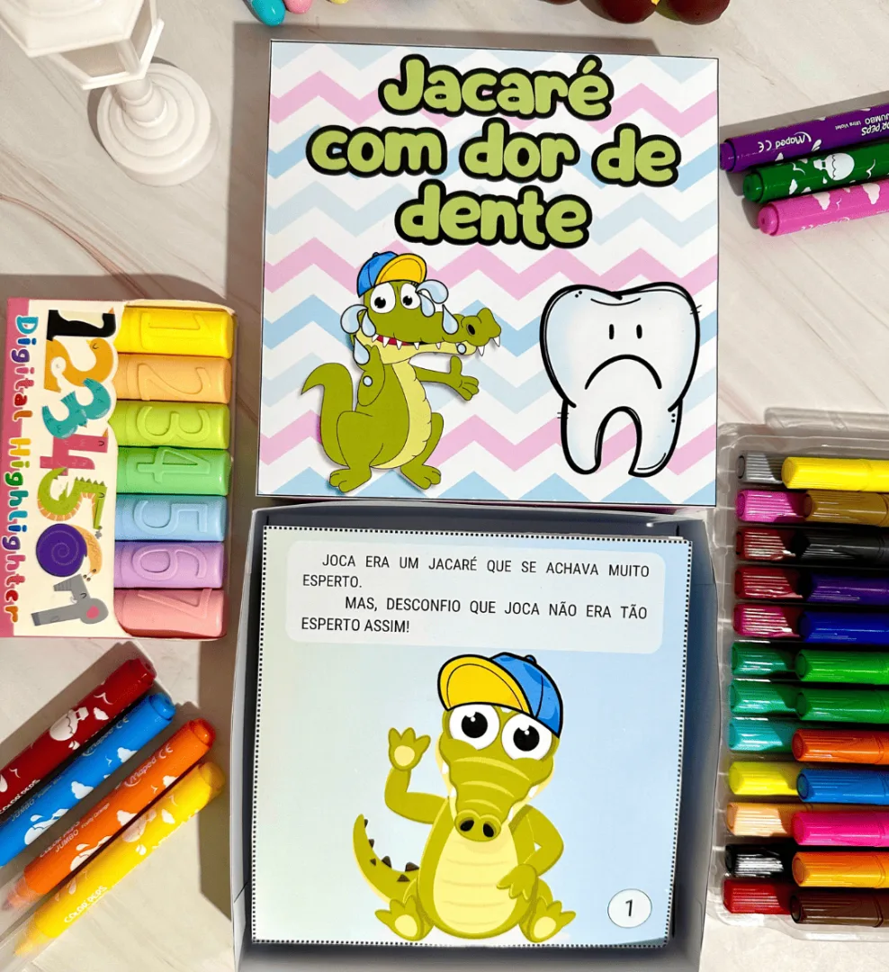 História na Caixa Jacaré com Dor de Dente - Educação Infantil  — imagem 6