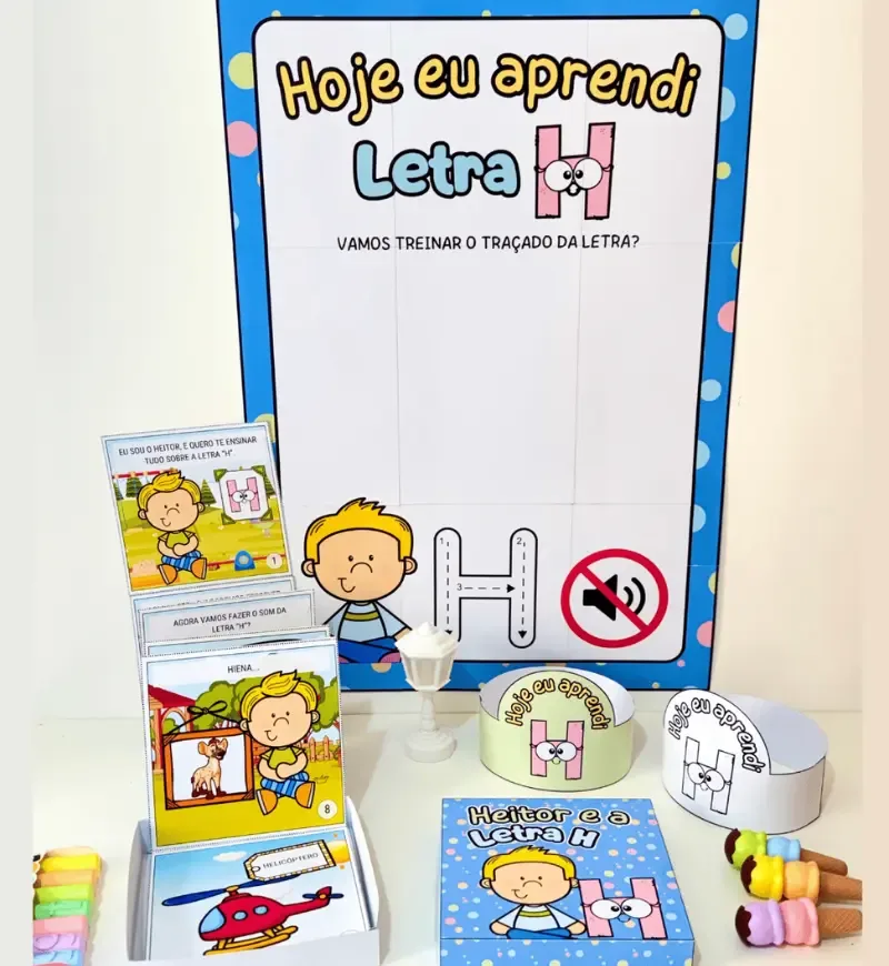 História na Caixa - Letra H em PDF — imagem 3