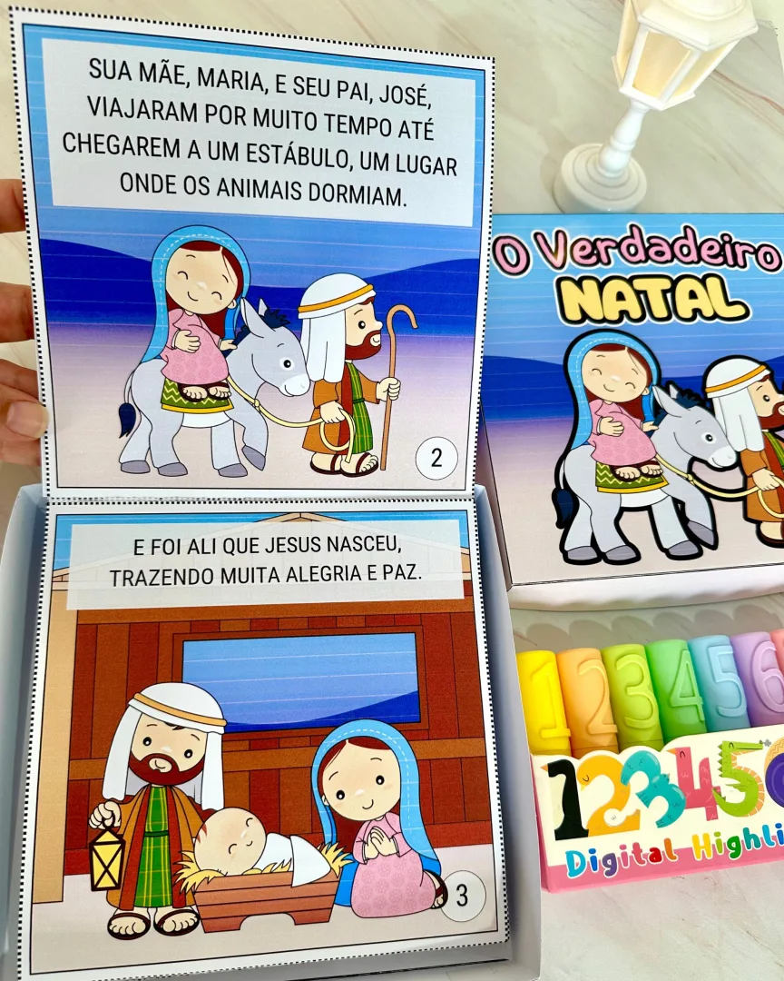 História na Caixa O Verdadeiro Natal — Educação Infantil em PDF — imagem 4