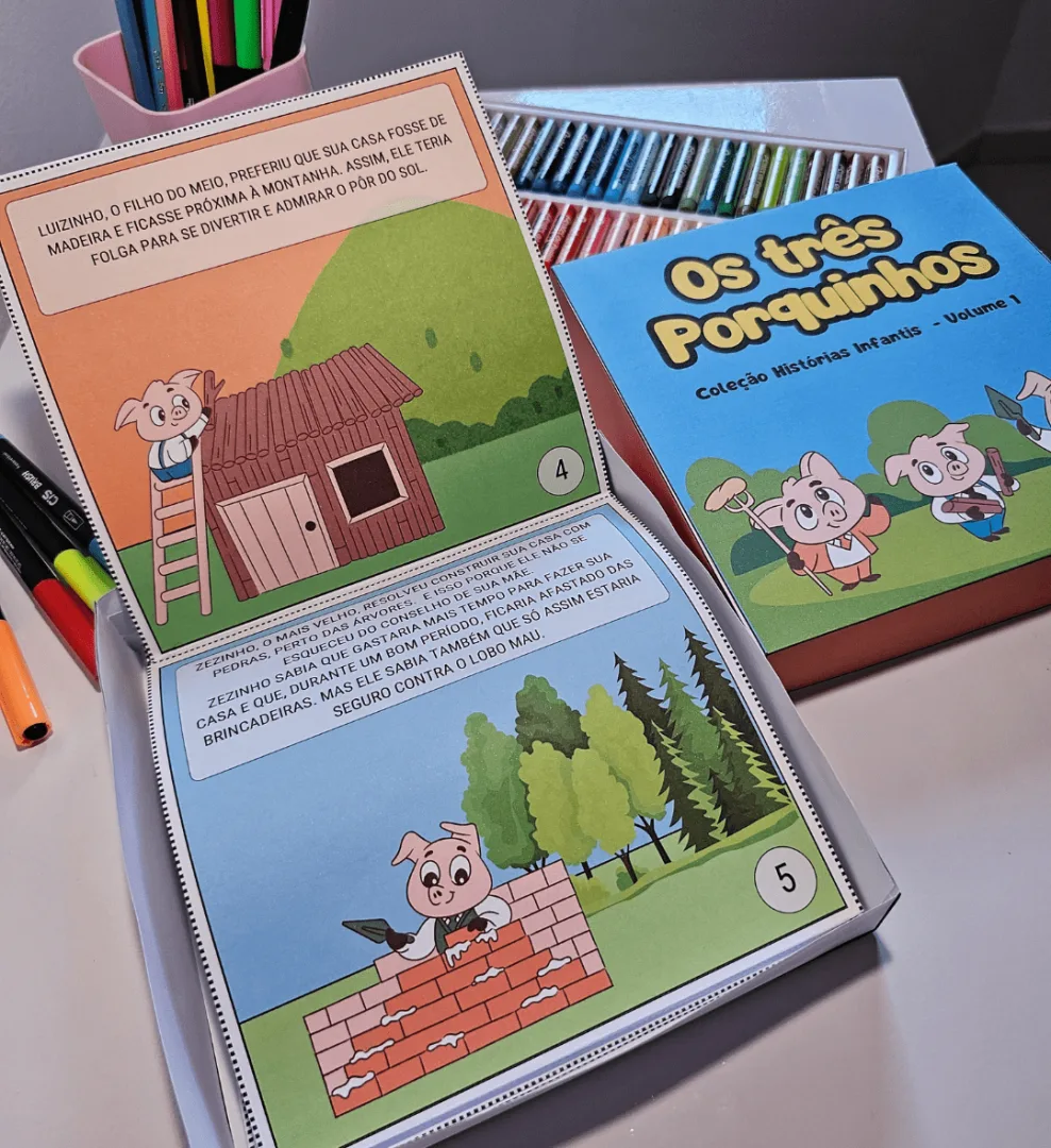 História na Caixa - Os Três Porquinhos — imagem 5
