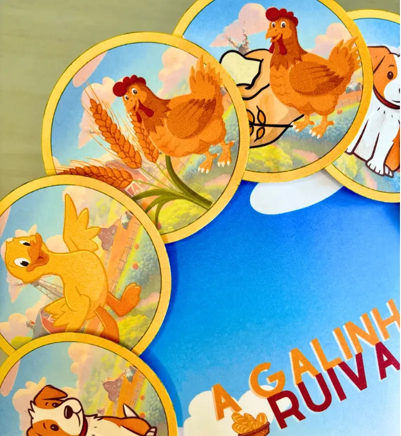 História na Luva A Galinha Ruiva PDF Educação Infantil  — imagem 2