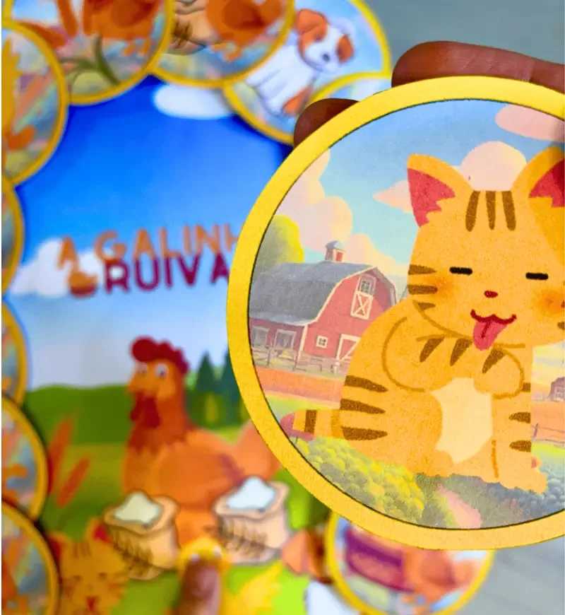 História na Luva A Galinha Ruiva PDF Educação Infantil  — imagem 5