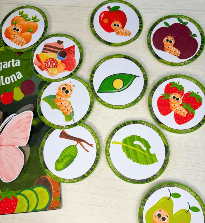 História na Luva - A Lagarta Comilona PDF Educação Infantil  — imagem 3