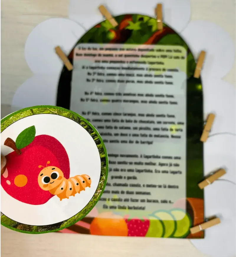 História na Luva - A Lagarta Comilona PDF Educação Infantil  — imagem 4