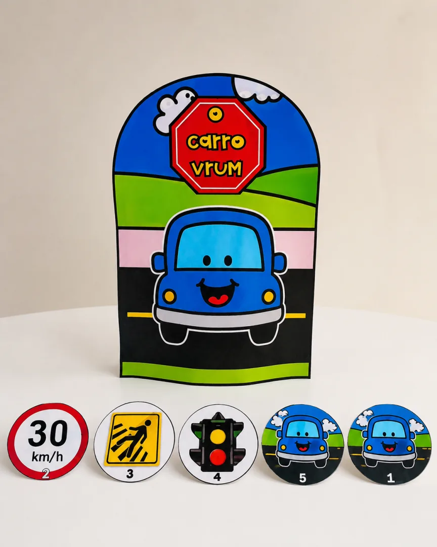História na Luva - Carro Vroom -  PDF (5 páginas) — imagem 2