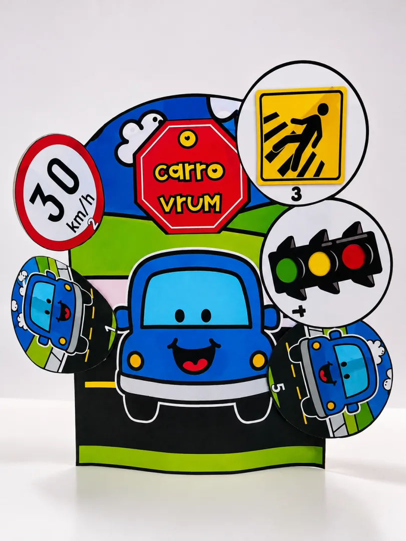 História na Luva - Carro Vroom -  PDF (5 páginas) — imagem 5