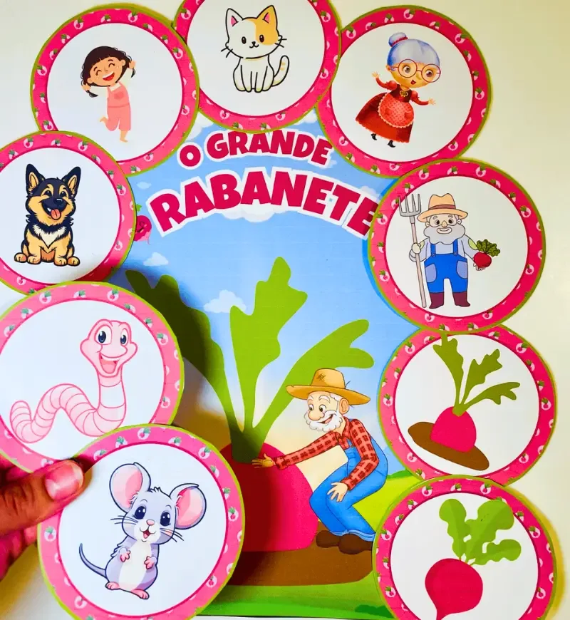 História na Luva O Grande Rabanete PDF Educação Infantil  — imagem 3