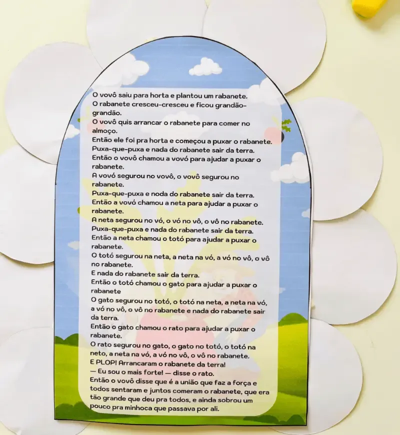 História na Luva O Grande Rabanete PDF Educação Infantil  — imagem 4