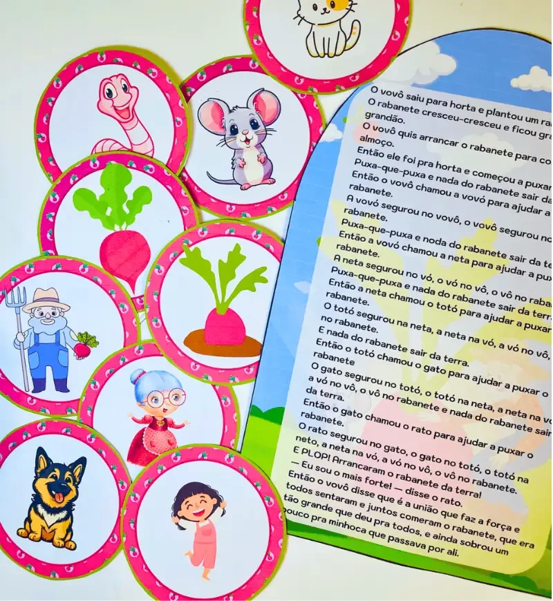 História na Luva O Grande Rabanete PDF Educação Infantil  — imagem 5