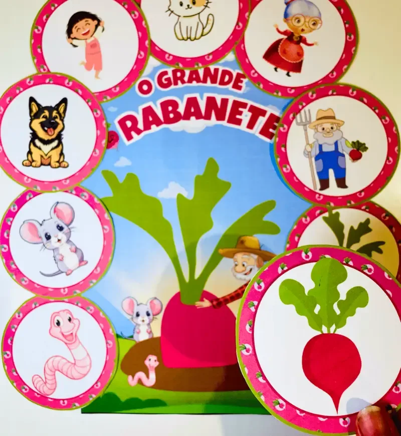 História na Luva O Grande Rabanete PDF Educação Infantil  — imagem 6