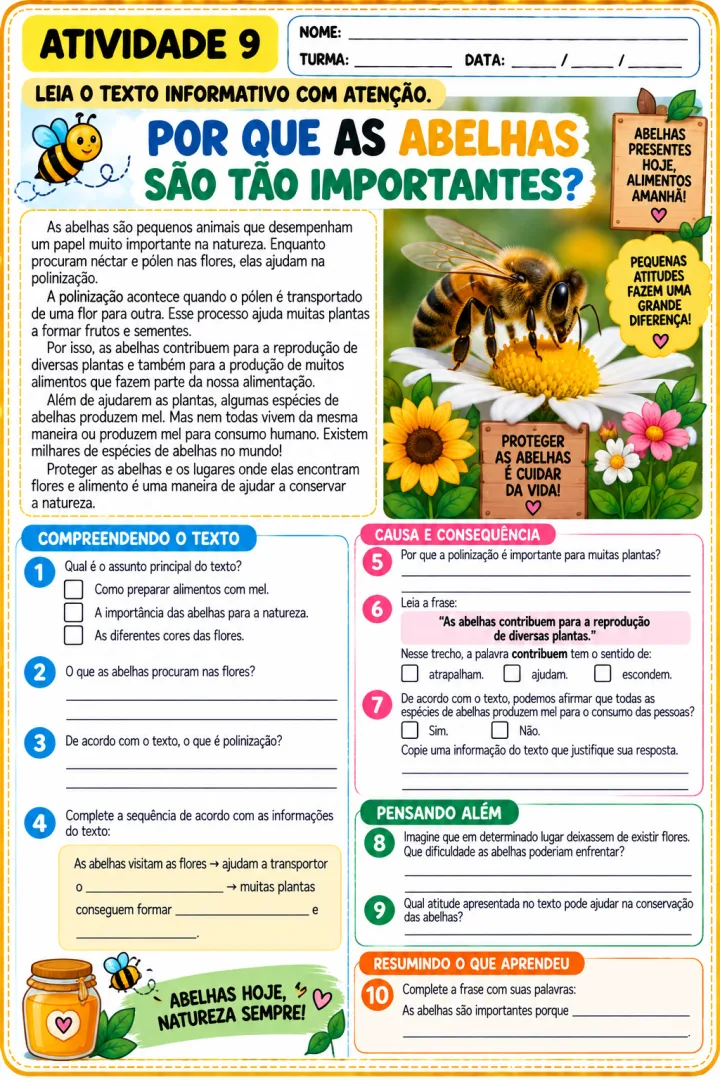 Interpretação de texto 3⁰ ano - 12 atividades. — imagem 4