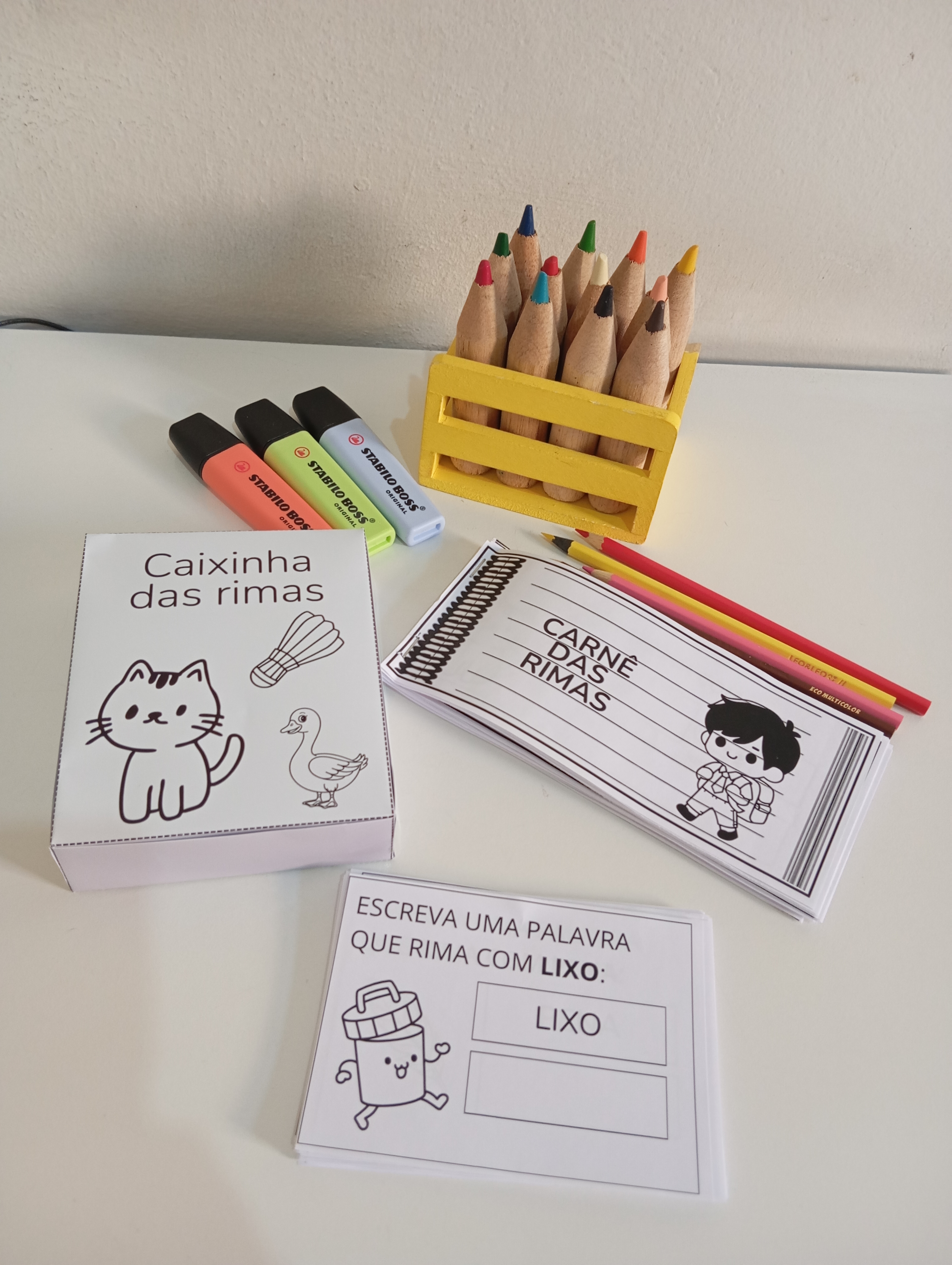 Carnê e Caixinha das Rimas - Alfabetização - PDF — imagem 3