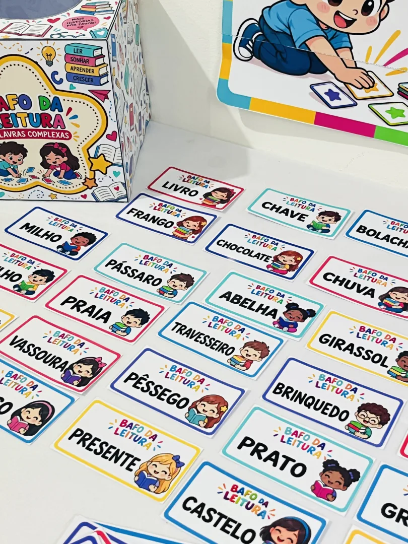 Jogo Bafo da Leitura Palavras Complexas para Educação Infantil e Anos Iniciais em PDF! — imagem 4