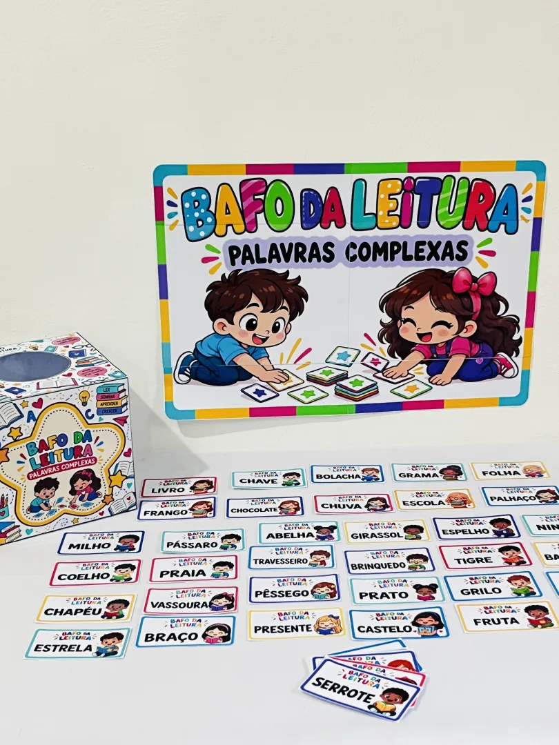 Jogo Bafo da Leitura Palavras Complexas para Educação Infantil e Anos Iniciais em PDF! — imagem 2