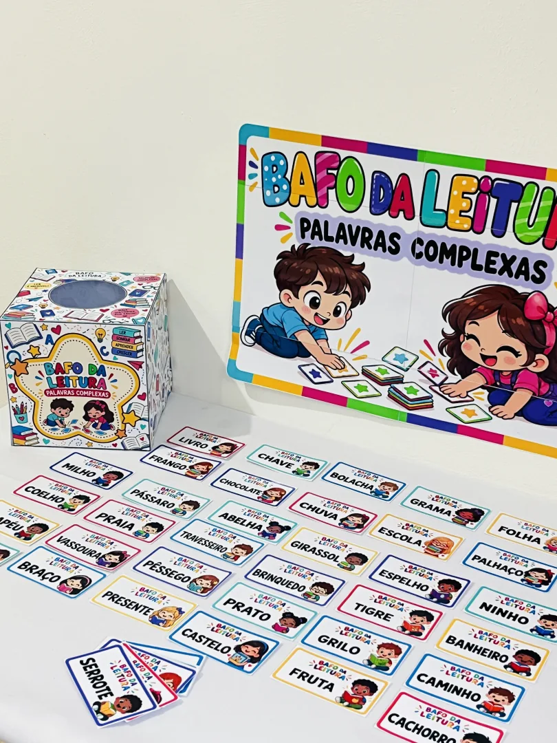 Jogo Bafo da Leitura Palavras Complexas para Educação Infantil e Anos Iniciais em PDF! — imagem 3