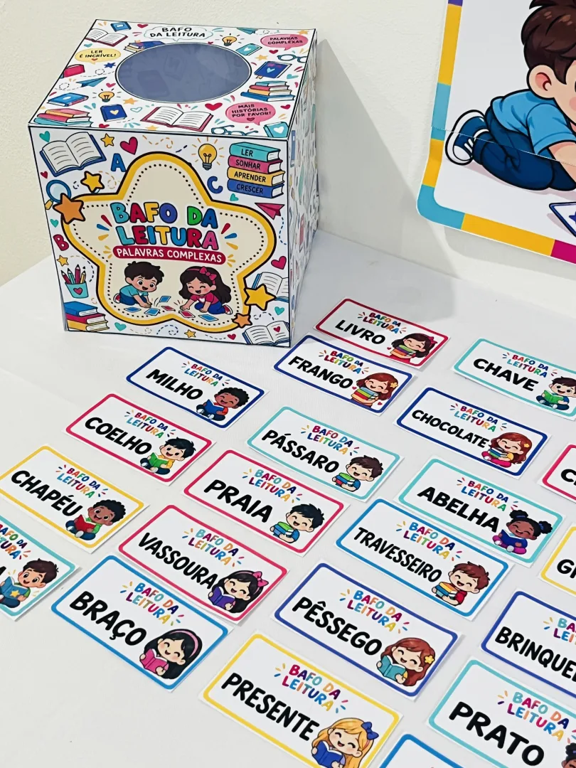 Jogo Bafo da Leitura Palavras Complexas para Educação Infantil e Anos Iniciais em PDF! — imagem 6