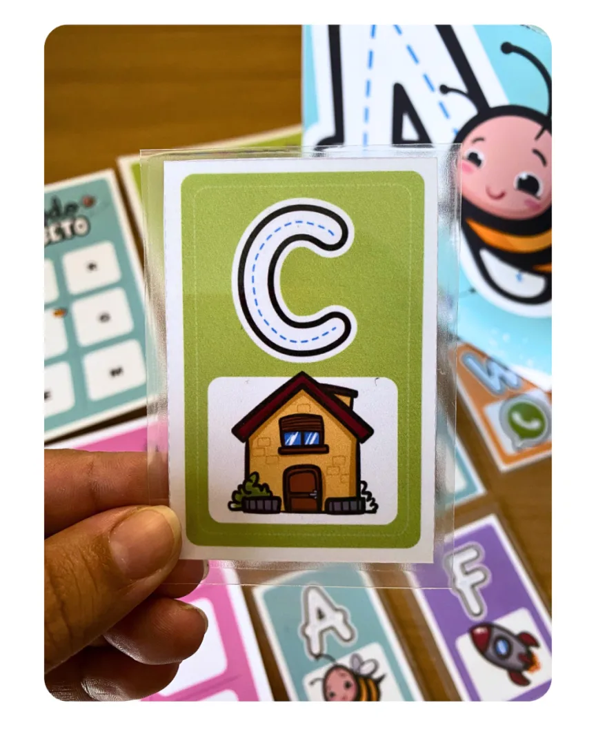 Jogo Bingo do Alfabeto Ilustrado “J de Jesus e J de Jacaré” — imagem 5