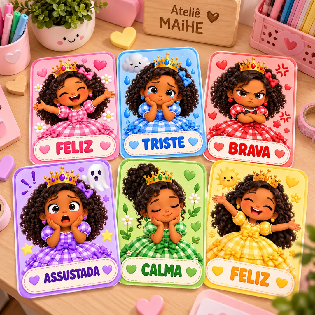 Jogo Como A Princesa Está Se Sentindo? - A Princesa Do Vestido Xadrez - Educação Infantil - Arquivo Digital — imagem 2