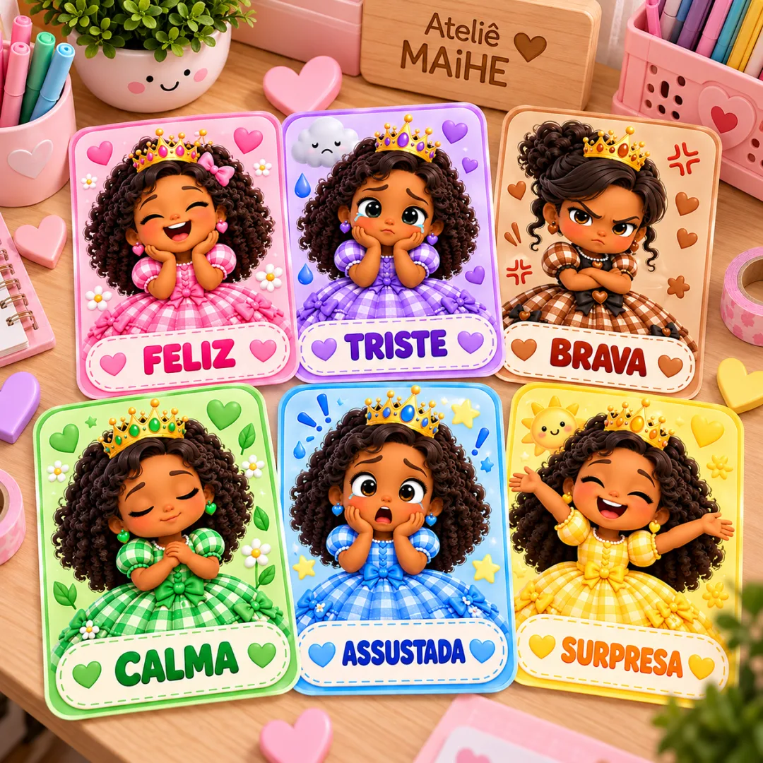 Jogo Como A Princesa Está Se Sentindo? - A Princesa Do Vestido Xadrez - Educação Infantil - Arquivo Digital — imagem 3
