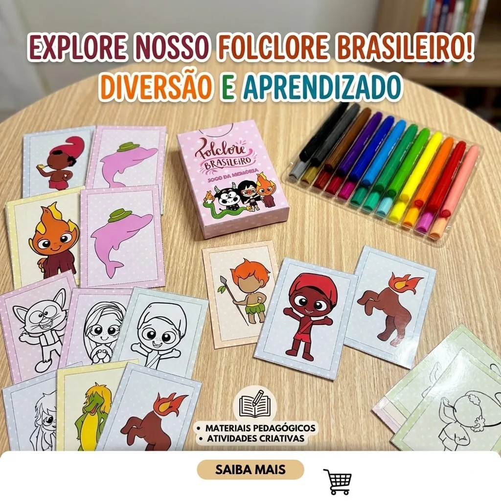 Jogo da Memória Folclore - Edição Inclusiva e Adaptada (PDF) — imagem 2