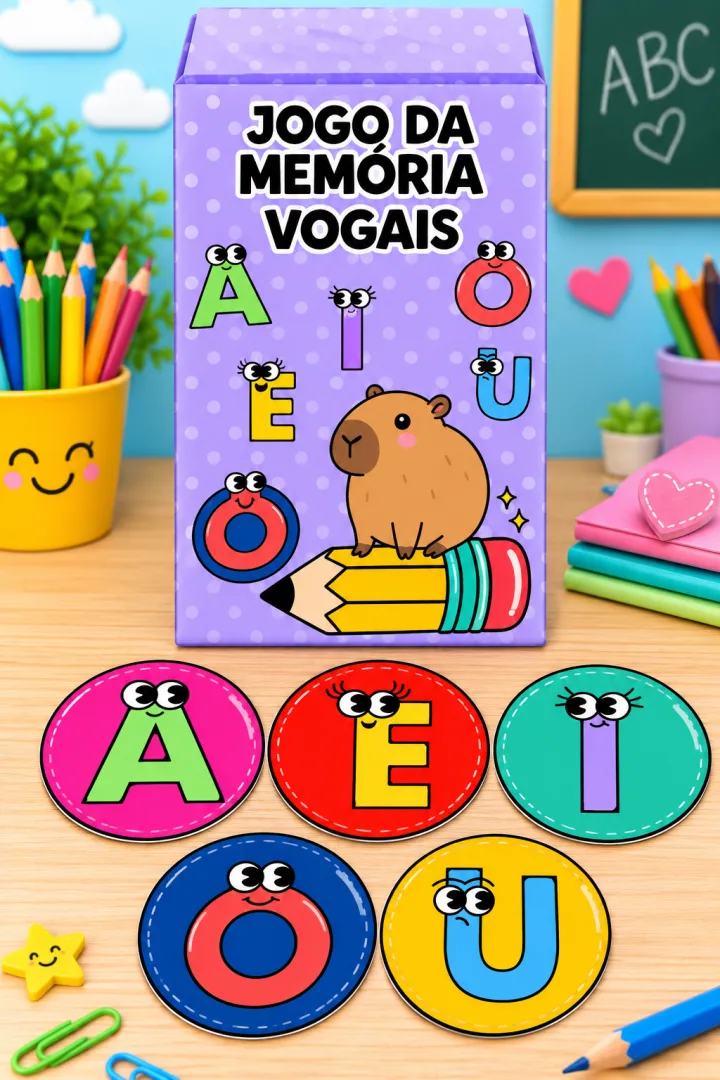 JOGO DA MEMÓRIA DAS VOGAIS  — imagem 2