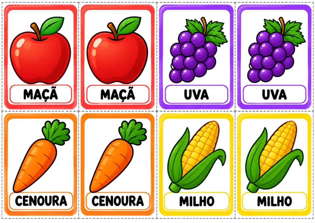 Jogo da Memória Alimentação Saudável - Educação Infantil - PDF — imagem 5