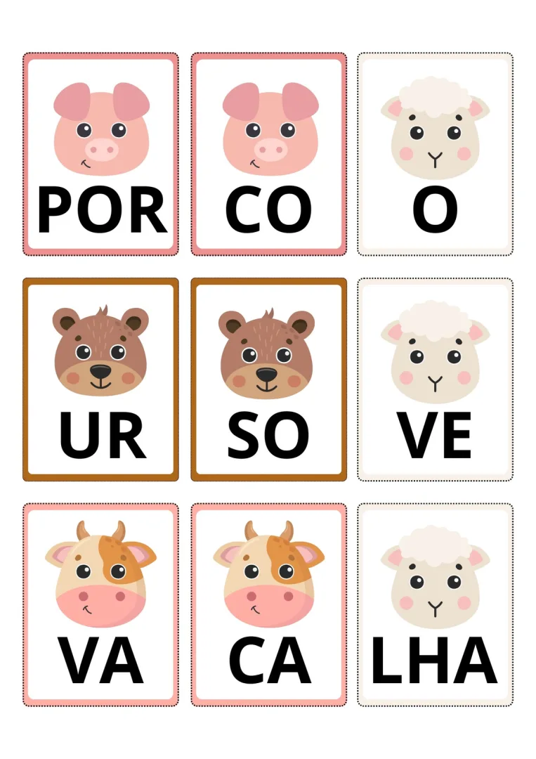 Jogo da Memória Silábico - 1º e 2º Ano - Alfabetização - PDF (4 páginas) — imagem 2