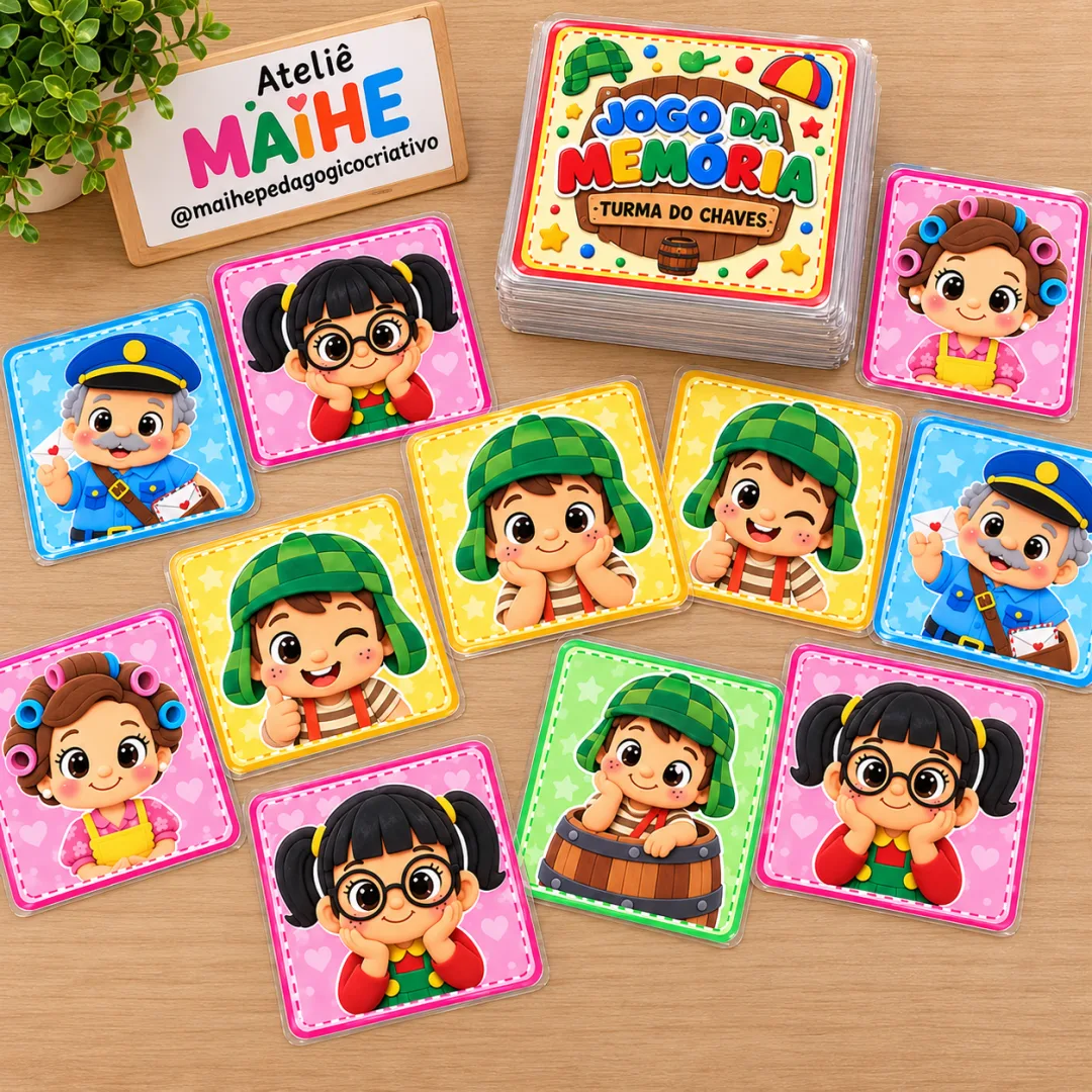 Jogo Da Memória Turma do Chaves - Educação Infantil - Arquivo Digital — imagem 3