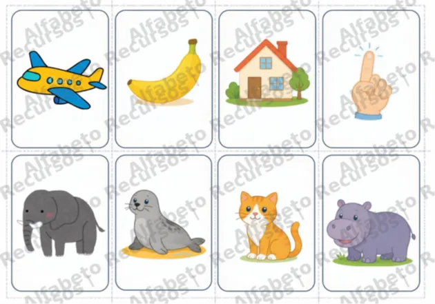 🌈 JOGO DAS ASSOCIAÇÕES — LETRAS , IMAGENS & PLANO DE AULA COMPLETO — imagem 5