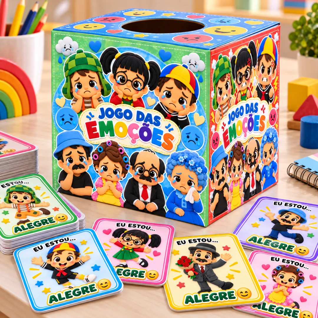 Jogo Das Emoções Turma Do Chaves - Arquivo Digital - Educação Infantil — imagem 3