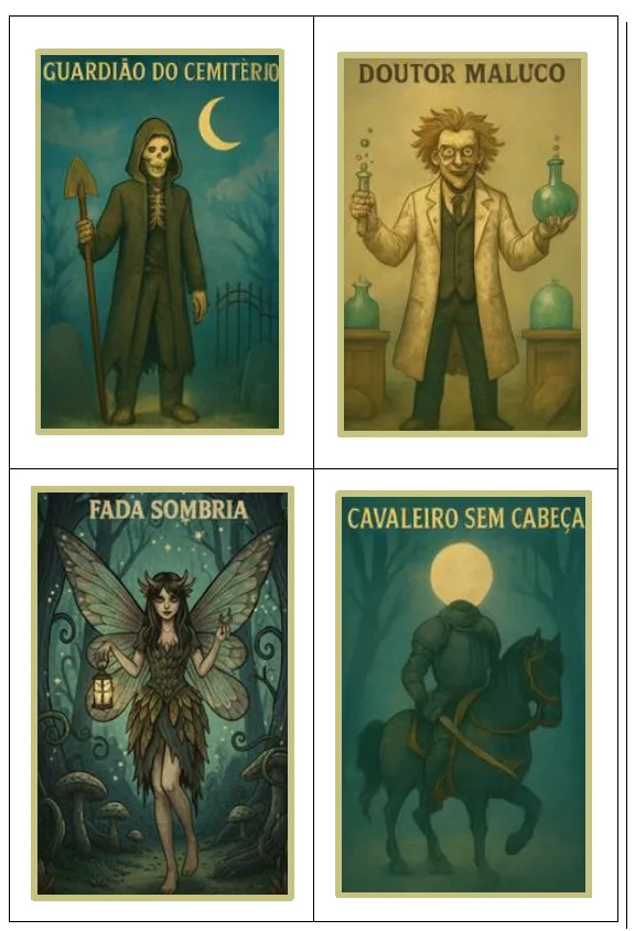 Jogo das Histórias Assombradas: Cartas para Criar Contos em Pdf - 4º e 5º Ano — imagem 3