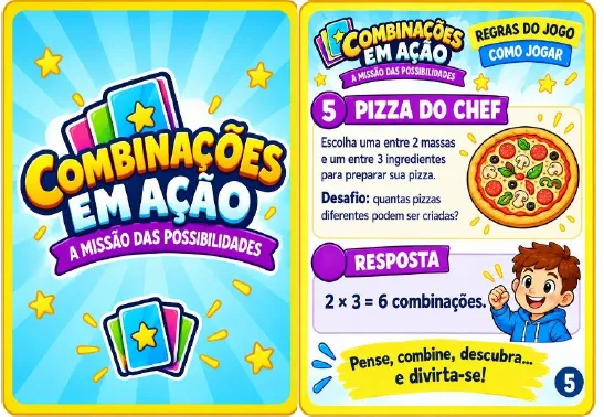 Jogo de Combinatória: Possibilidades e a Multiplicação em pdf 5º ano — imagem 2