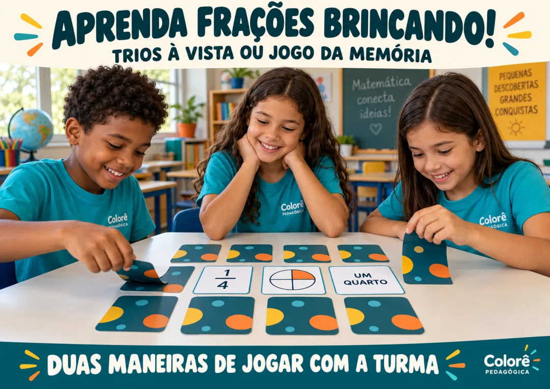 Jogo de Frações para Imprimir 3º e 4º Ano — 36 Cartas — imagem 4