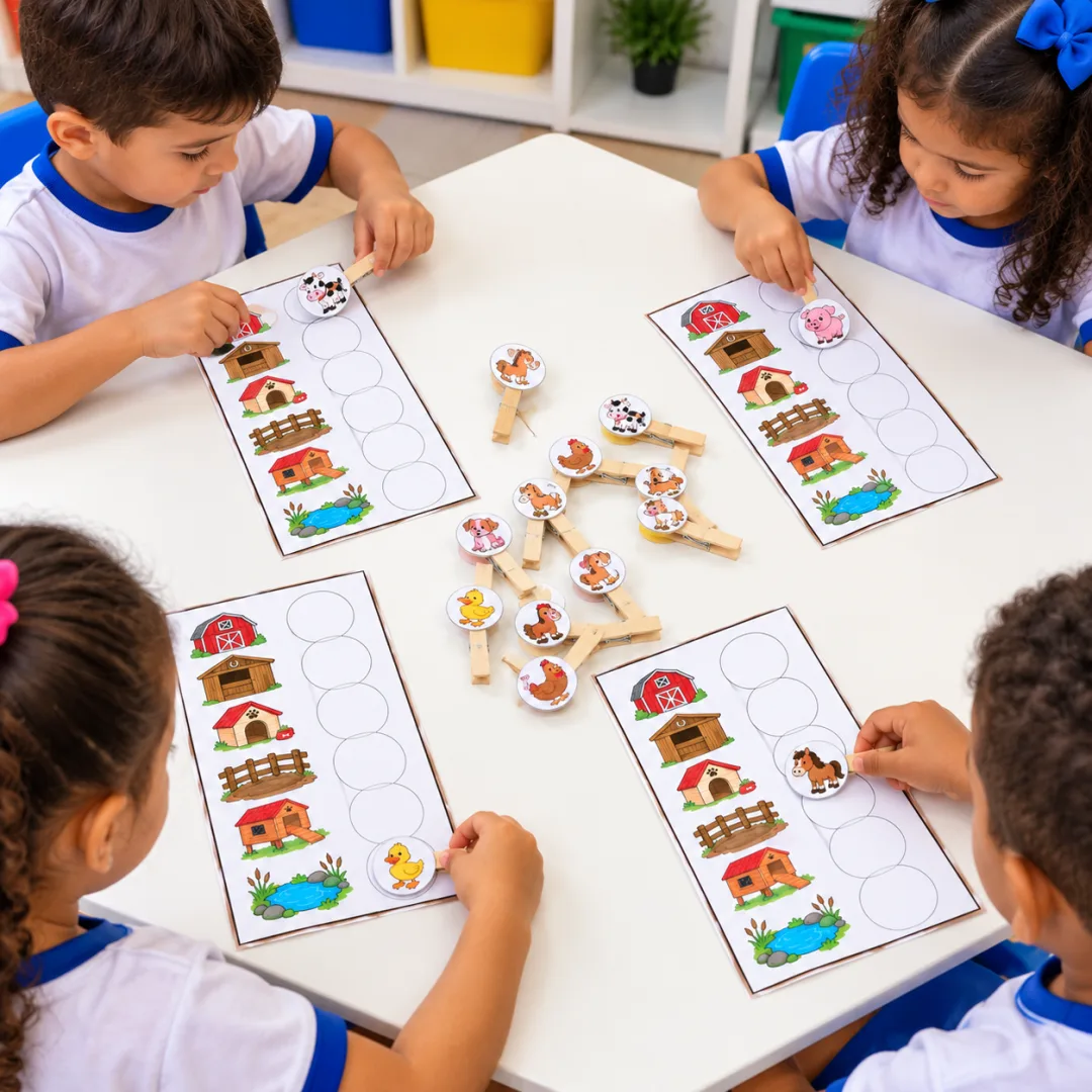 Jogo de Pareamento de Animais e Suas Casas - Educação Infantil e Educação Especial - PDF — imagem 2