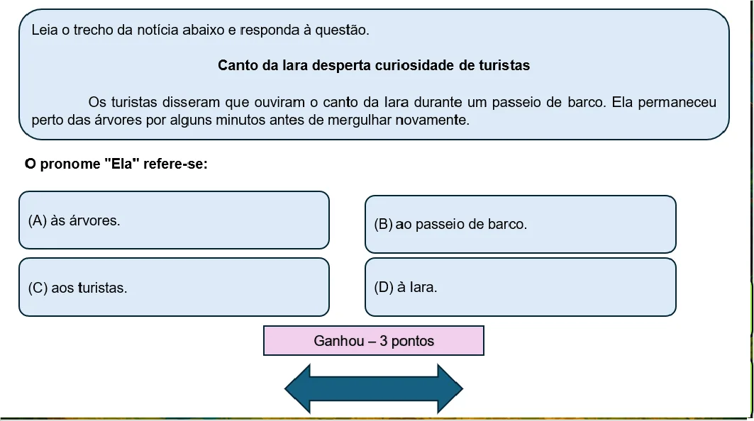 Jogo de Pronomes com Personagens do Folclore Brasileiro em power pont para o4º, 5º ou 6º ano.ppsx — imagem 4