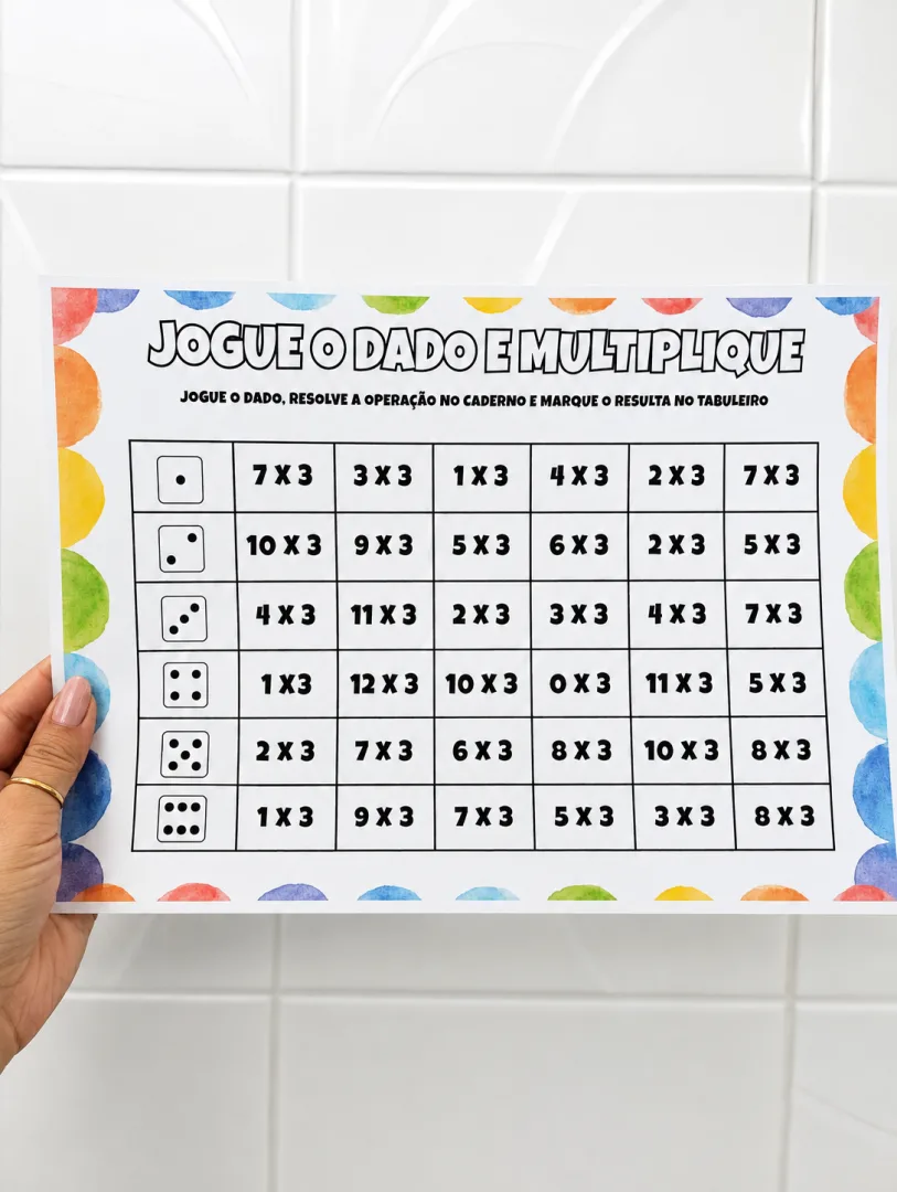 JOGO DE TABULEIRO: JOGUE O DADO E MULTIPLIQUE+ PLANO DE AULA — imagem 3