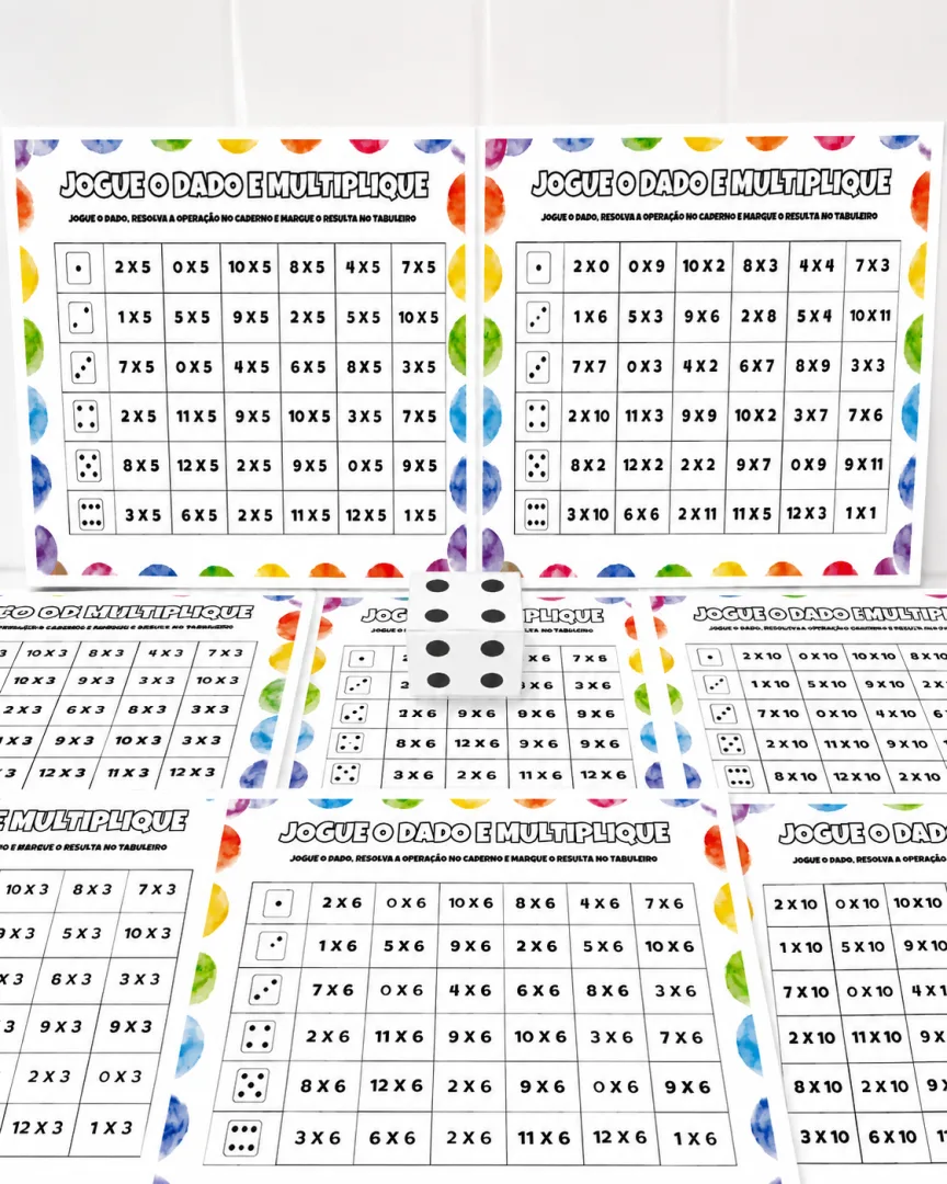 JOGO DE TABULEIRO: JOGUE O DADO E MULTIPLIQUE+ PLANO DE AULA — imagem 4