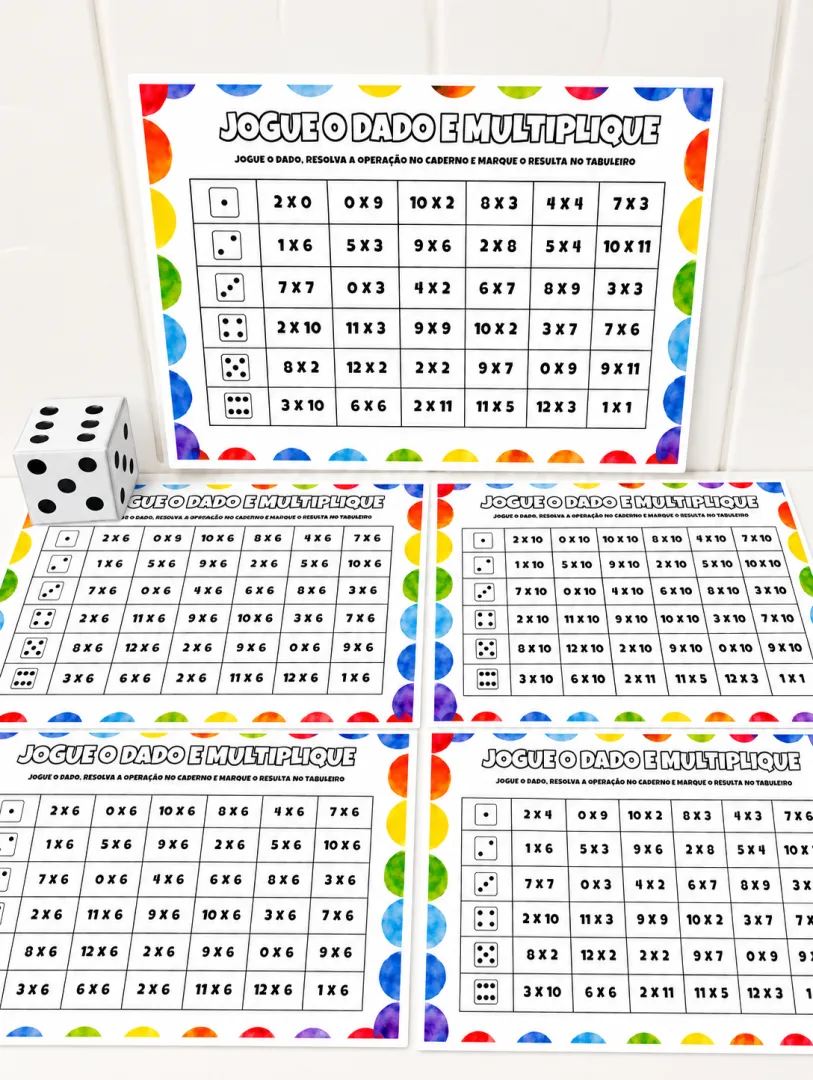 JOGO DE TABULEIRO: JOGUE O DADO E MULTIPLIQUE+ PLANO DE AULA — imagem 5