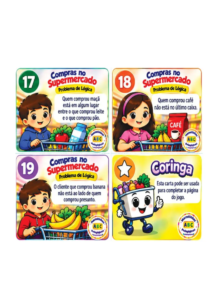 Jogo Desafio: Compras no Supermercado - Educação Infantil, Séries Iniciais e Especial - PDF — imagem 3