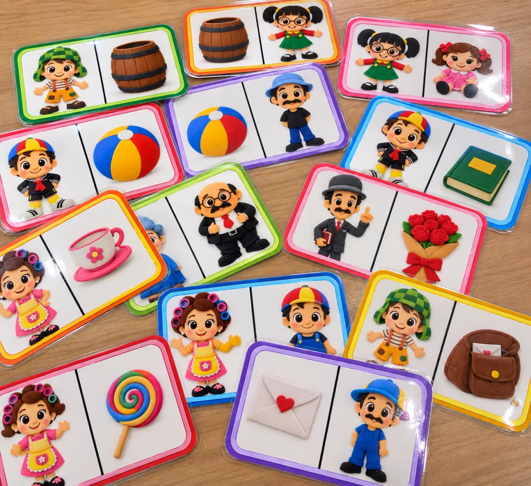Jogo Dominó Da Turma Do Chaves - Educação Infantil - Arquivo Digital — imagem 3